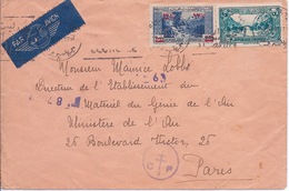 GRAND LIBAN - LETTRE PAR AVION BEYROUTH POUR PARIS - Lettres & Documents