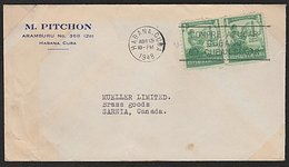 CUBA - CANADA SUGAR SLOGAN COVER 1948 - Lettres & Documents