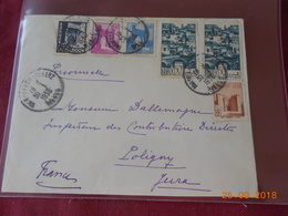 Lettre Du Maroc De 1956 A Destination De Poligny - Covers & Documents