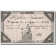 France, 50 Livres, 1792, Cottenel, 1792-12-14, TB, KM:A72, Lafaurie:164 - Assignats