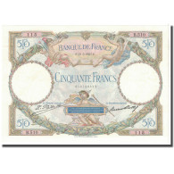 France, 50 Francs, 1927, 1927-05-21, SUP+, Fayette:15.1, KM:77a - 50 F 1927-1934 ''Luc Olivier Merson''