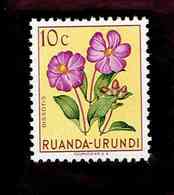 Ruanda-Urundi. OBP-COB. 1953 - N°177. *LES FLEURS MULTICOLORES.   10c  Neuf - Ongebruikt