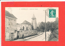 95 MOISSELLES Cpa Petite Animation Abside De L ' Eglise  4 Frémont - Moisselles