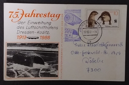 DDR 1987 WWF Stamp On Philatelic Card - Lettres & Documents