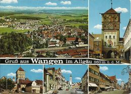 3 AKs Wangen / Allgäu 2x Mehrbild U.a. Bahnhof + Kloster Color #0253ff - Wangen I. Allg.