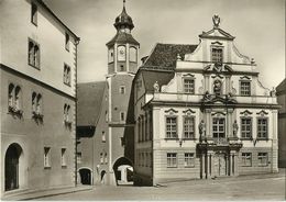 2 AKs Wangen Allgäu Landratsamt/Rathaus + Kinderheilstätte ~1960 # - Wangen I. Allg.