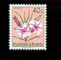 Ruanda-Urundi. OBP-COB. 1953 - N°181. *LES FLEURS MULTICOLORES.   40c  Neuf - Nuevos