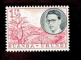 Ruanda-Urundi. OBP-COB. 1955 - N°196. *VOYAGE ROYAL AU RUANDA-URUNDI.   1,50F  Neuf - Neufs