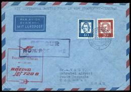 WEST GERMANY: 1/JUL/1961 First Flight Frankfurt - Teheran (Iran) Via Lufthansa, VF! - Briefe U. Dokumente