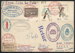 ARGENTINE ANTARCTICA (ORKNEY ISLANDS): MAIL SENT FROM SOUTH POLE TO NORTH POLE: Cover Sent From The Orcadas Base To NORD - Autres & Non Classés