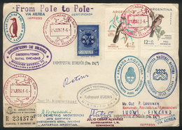 ARGENTINE ANTARCTICA (ORKNEY ISLANDS): MAIL SENT FROM SOUTH POLE TO NORTH POLE: Cover Sent From Orcadas Base To Napiiri  - Sonstige & Ohne Zuordnung