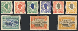 DANISH ANTILLES: Sc.31/39, 1905 Complete Set Of 9 Values, Mint Original Gum, Fine Quality! - Dänische Antillen (Westindien)