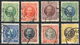 DANISH ANTILLES: Sc.43/50, 1908 Cmpl. Set Of 8 Used Values, VF Quality! - Deens West-Indië