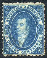 ARGENTINA: GJ.24 (Sc.13), 15c. Dull Impression, Very Fine Quality! - Autres & Non Classés