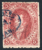 ARGENTINA: GJ.25B, 4th Printing, Lilac Rose, Semi-clear Impression, Thin Paper, VF Quality! - Autres & Non Classés