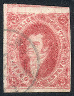ARGENTINA: GJ.32, 7th Printing Imperforate, Wide Margins, Lightly Dirty Plate, Very Nice! - Autres & Non Classés