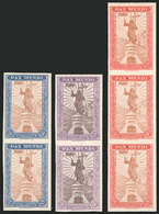 ARGENTINA: Year 1919, Issue World Peace, Design For The Comisión De Damas Argentinas, Essays Printed By Casa De Moneda,  - Used Stamps
