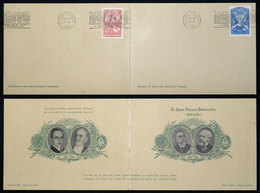 ARGENTINA: "GJ.733/4 (Sc.416/7), 1935 Visit Of The President Of Brazil, On A Special Commemorating Card, Cancelled ""The - Oblitérés