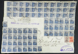 ARGENTINA: Front Of Registered Cover Sent From Buenos Aires To Puerto Madryn, Franked By GJ.454 (Plowman 12c.) X81 Examp - Oficiales