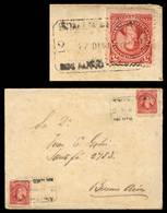 ARGENTINA: "Cover Franked By GJ.106 X6, Cancelled ""ESTAFETA FLUVIAL . . .2 - DEL PARANÁ . . ."", Rosario Transit Backst - Préphilatélie