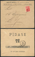 ARGENTINA: "Advertising Cover (tea ""El Pensamiento"") Franked With 5c. Liberty And Sent To San Juan On 10/MAR/1900, VF  - Prefilatelia