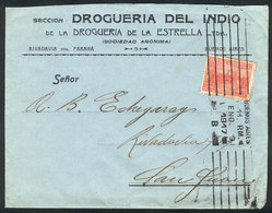 ARGENTINA: "Cover With Corner Card Of Drugstore ""Sección Droguería Del Indio De La Droguería De La Estrella Lda."", Fra - Voorfilatelie