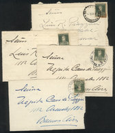 ARGENTINA: 3 Cover Fronts Sent From LA NACIONAL (Córdoba) To Buenos Aires Between 1933 And 1935. Also Another Front With - Prephilately