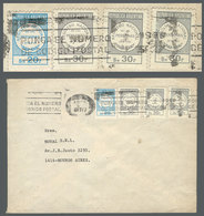 ARGENTINA: Cover Sent From Rosario To Buenos Aires On 17/SE/1985, Franked With REVENUE STAMPS Of The National Registry O - Prefilatelia
