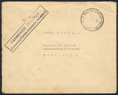 ARGENTINA: "Cover (with Original Letter) Sent From The Internment Camp In The Martín García Island To Paraguay On 10/OC/ - Voorfilatelie