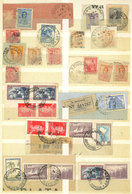 ARGENTINA: CANCELS OF ROSARIO: Stockbook With About 250 Pieces Between Fragments, Fronts And Covers With Varied Cancels  - Verzamelingen & Reeksen