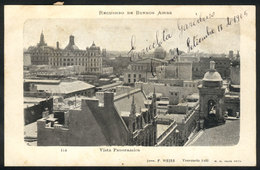 ARGENTINA: Buenos Aires: Panorama, Editor Wiess, Used In 1905, VF Quality, Rare! - Argentine