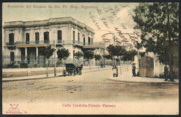 ARGENTINA: Santa Fe: Córdoba Street - Palacio Pinasco, Ed. Fumagalli, Circa 1905, Fine Quality! - Argentina