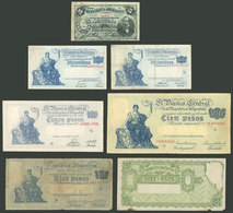 ARGENTINA: BANKNOTES: 7 Interesting Banknotes Of Varied Values And Periods, Some Very Interesting, Mixed Quality (from A - Manuscrits