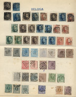 BELGIUM: Old Collection In Album Pages, Including Many Valuable Examples, Mixed Quality, Some With Defects But There Are - Collezioni