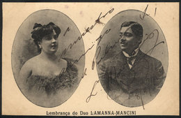 BRAZIL: Lembrança Do Duo LAMANNA-MANCINI, Dated 1909, Rare! - Altri & Non Classificati