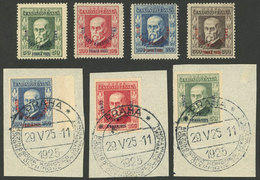 CZECHOSLOVAKIA: Sc.B139/9 + B140/3, 1925 And 1926 Cogress Of Olympic Committee And Sokol Congress, Complete Sets, The Fo - Other & Unclassified