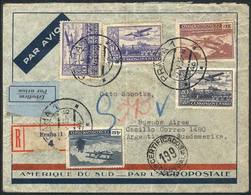 CZECHOSLOVAKIA: Registered Airmail Cover Sent From Praha To Argentina On 2/MAY/1933 Franked With 47k., VF And Fantastic! - Lettres & Documents