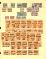 ECUADOR: Revenue Stamps Overprinted For Postal Use, Revenue-postage Stamps, Telegraph Stamps, Etc.: Stock Of Several Hun - Equateur