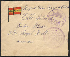 SPAIN: "CIVIL WAR: Cover Sent With Military Postal Franchise By A Soldier Of The ""Zamora Infantry Regiment, Bilbao Fron - Storia Postale