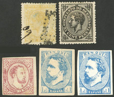 SPAIN: Small Lot Of Old Stamps (Carlists And War Tax), Some With Minor Defects, Others Of VF Quality, Yvert Catalog Valu - Verzamelingen