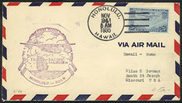 UNITED STATES: 24/NO/1935 First Flight Honolulu - Guam, VF Quality! - Marcophilie