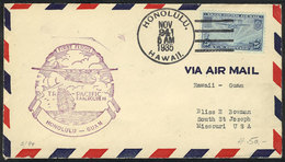 UNITED STATES: 24/NO/1935 First Flight Honolulu - Guam, VF Quality! - Postal History
