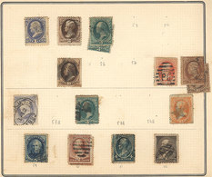 UNITED STATES: Old Collection (1882 To 1958) Mounted On 3 Notebooks, With Used Stamps In General Of Fine Quality, Includ - Verzamelingen