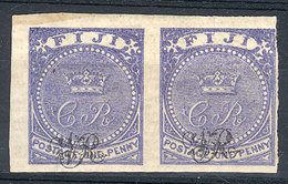 FIJI: Sc.36, IMPERFORATE Pair, Mint With Gum And Lightly Hinged, Excellent Quality! - Fidji (1970-...)