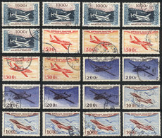 FRANCE: Yvert 30/33, 5 Complete Used Sets, Very Fine Quality, Catalog Value Euros 180+ - Altri & Non Classificati