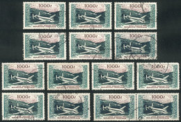 FRANCE: Yvert 33, 14 Used Examples Of Fine To Excellent Quality, Catalog Value Euros 280. - Sonstige & Ohne Zuordnung