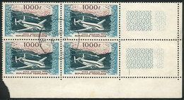 FRANCE: Yvert 33, 1954 1000Fr., Corner Block Of 4, Used, VF Quality! - Otros & Sin Clasificación