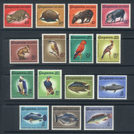 GUYANA: Sc.39/52, 1968 Animals, Birds, Fish, Complete Set Of 15 Values, Excellent Quality! - Guyana (1966-...)