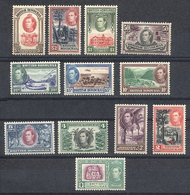 BRITISH HONDURAS: Sc.115/126, 1938 Complete Set Of 12 Values, Very Fine Quality, Catalog Value US$77.85 - Honduras Britannique (...-1970)