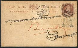 BRITISH INDIA - GWALIOR: Postal Card Used In 1880?, Interesting. - Altri & Non Classificati
